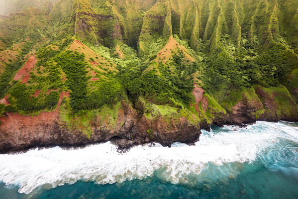 Na Pali coast State Wilderness area, north western side of Kauai island, Hawaii, USA