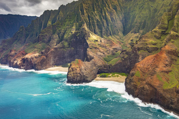 Na Pali coast, Kauai island, Hawaii, USA