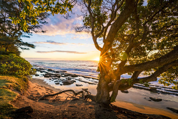 Sunrise in Kauai island, Hawaii, USA