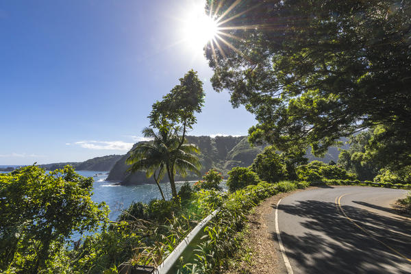 A view from the famous Road to Hana, Maui island, Hawaii, USA