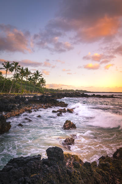 Sunset in Maui near Kihei, Maui Island, Hawaii, USA