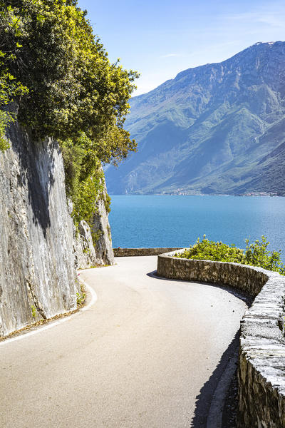 Gardesana occidentale road near Tremosine, Garda Lake, Lombardy, Italy