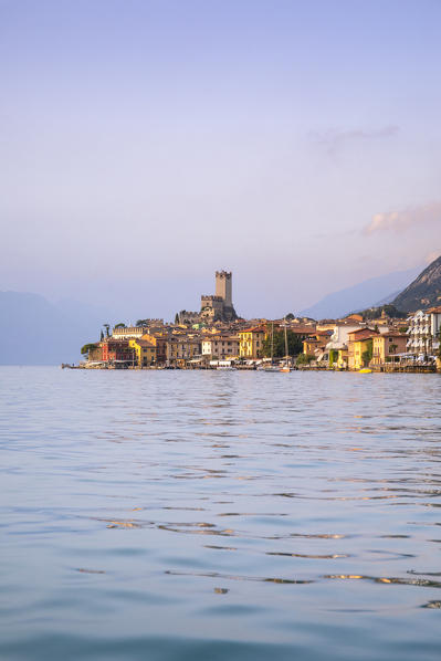 Malcesine, a small village with an historic castle on Garda Lake coast. Verona province, Veneto, Italy.