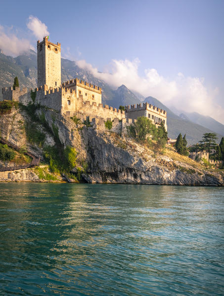 Malcesine, a small village with an historic castle on Garda Lake coast. Verona province, Veneto, Italy.