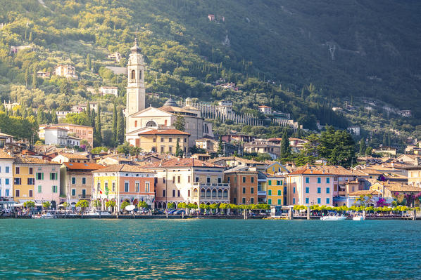 Gargnano, a small and colorful village on Garda Lake coast. Brescia province, Lombardy, Italy.