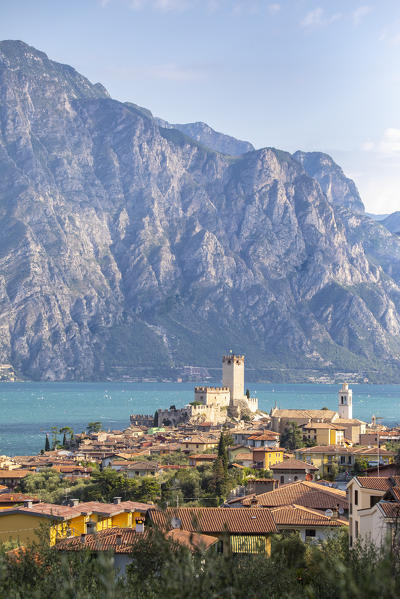 Malcesine, a small village with an historic castle on Garda Lake coast. Verona province, Veneto, Italy.