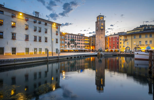 Riva del Garda at sunrise, Garda LAke, Trentino Alto Adige, Italy