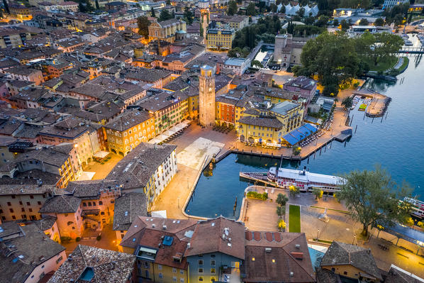 Riva del Garda at sunrise, Garda Lake, Trentino Alto Adige, Italy