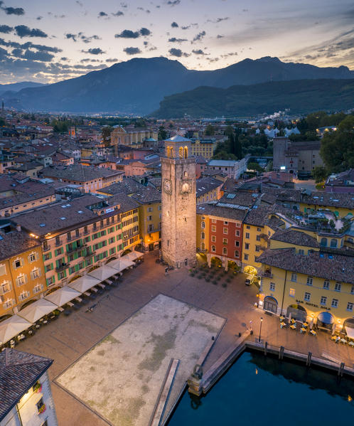 Riva del Garda at sunrise, Garda Lake, Trentino Alto Adige, Italy