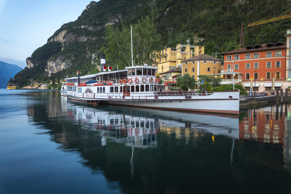 Riva del Garda at sunrise, Garda Lake, Trentino Alto Adige, Italy