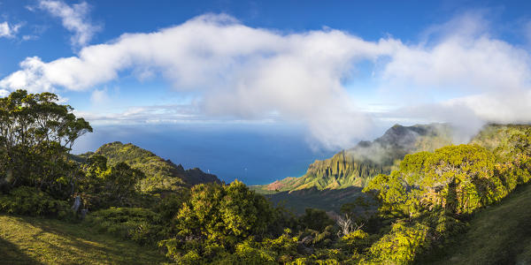 Na Pali coast State Wilderness park, Kauai island, Hawaii, USA