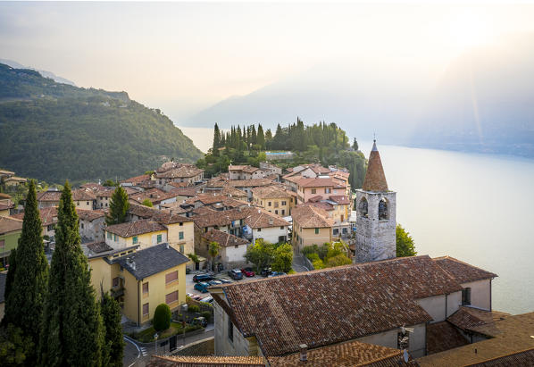 Tremosine village on Garda Lake, Brescia province, Lombardy, Italy