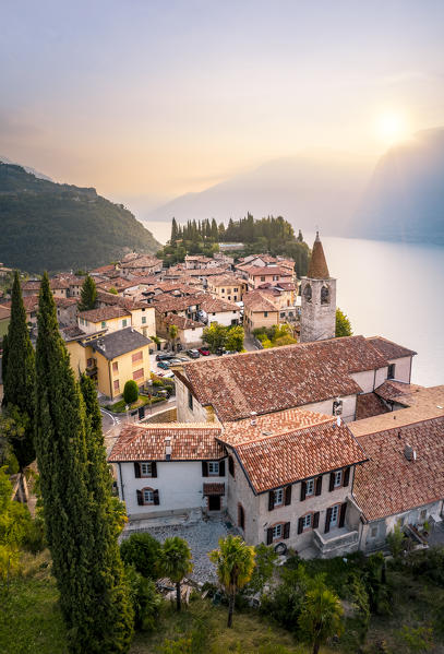 Tremosine village on Garda Lake, Brescia province, Lombardy, Italy