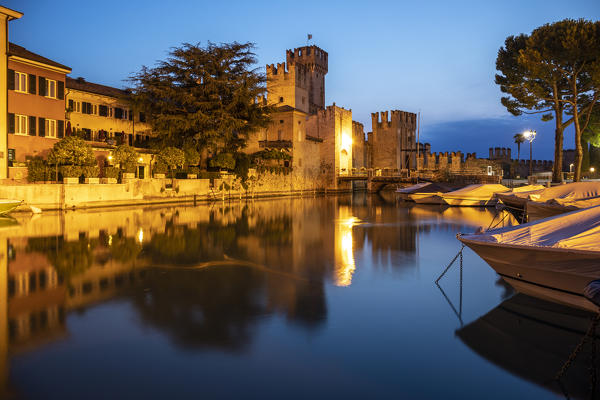 Sirmione historic village and castle, Brescia province, Lombardy, Italy