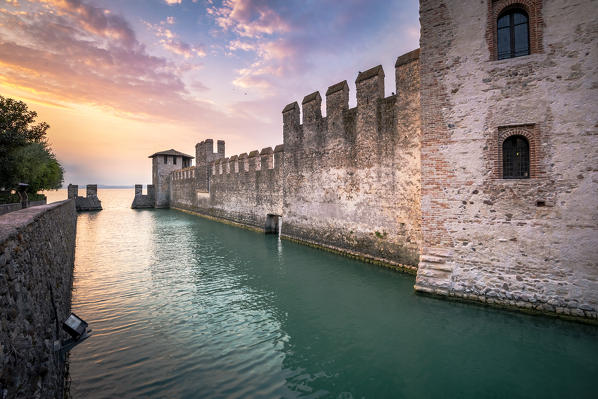 Sirmione historic village and castle, Brescia province, Lombardy, Italy