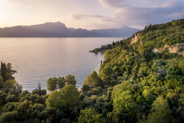 Baia delle sirene, Garda, Garda lake, Verona province, Veneto, Italy