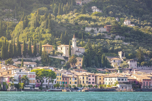 Gargnano village on Garda lake, Brescia province, Lombardy, Italy