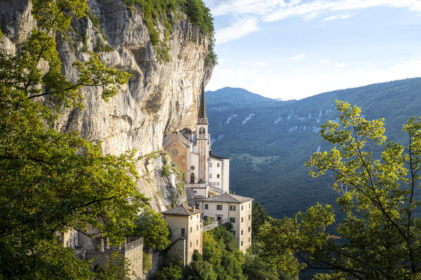 Madonna della corona sanctuary, Ferrara di Monte Baldo, Verona Province, Garda Lake, Veneto, Italy