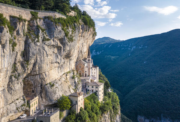 Madonna della corona sanctuary, Ferrara di Monte Baldo, Verona Province, Garda Lake, Veneto, Italy