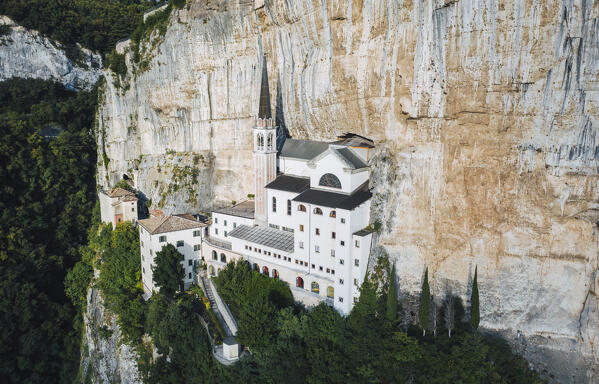 Madonna della corona sanctuary, Ferrara di Monte Baldo, Verona Province, Garda Lake, Veneto, Italy