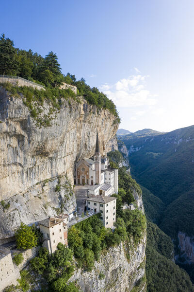 Madonna della corona sanctuary, Ferrara di Monte Baldo, Verona Province, Garda Lake, Veneto, Italy