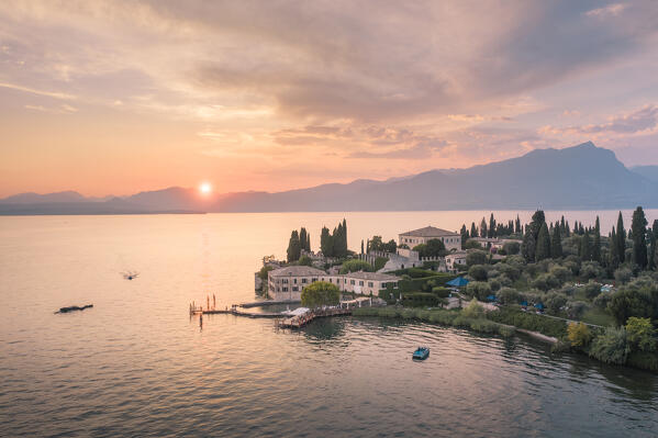 San Vigilio point, Garda lake, Verona province, Veneto, Italy