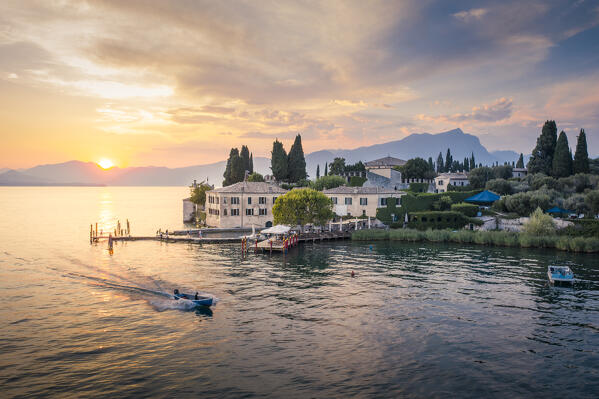 San Vigilio point, Garda lake, Verona province, Veneto, Italy