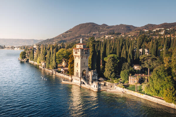 The Tower of Gardone Riviera, Garda Lake, Italy.