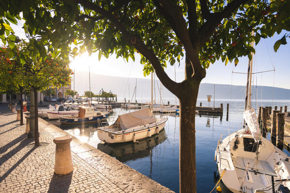 Gargnano village, Lombardy, Garda Lake, Italy.