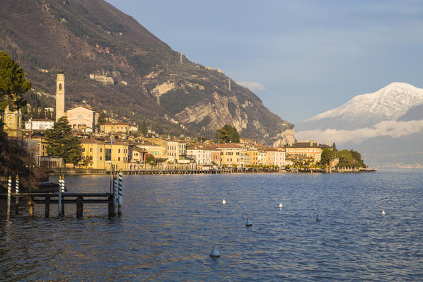 The small village of Gargnano, on Garda Lake. Brescia Province, Lombardy, Italy