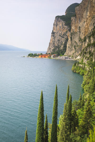 Strada della Forra, west side of Garda Lake. Tremosine, Brescia district, Garda lake, Lombardia, Italy