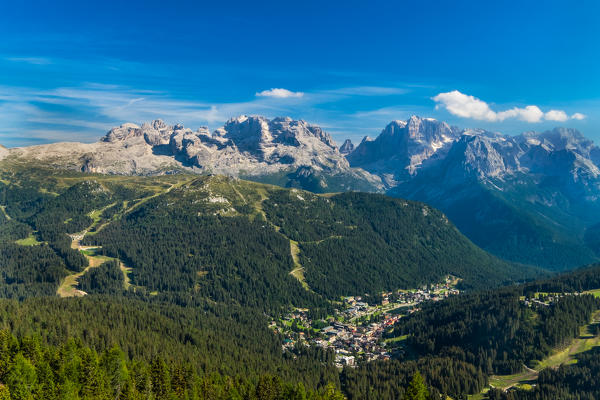 Madonna di Campiglio, Trentino South Tyrol, Italy

Madonna di Campiglio photographed from the final station of the chair lift Pradalago to 2080 mt