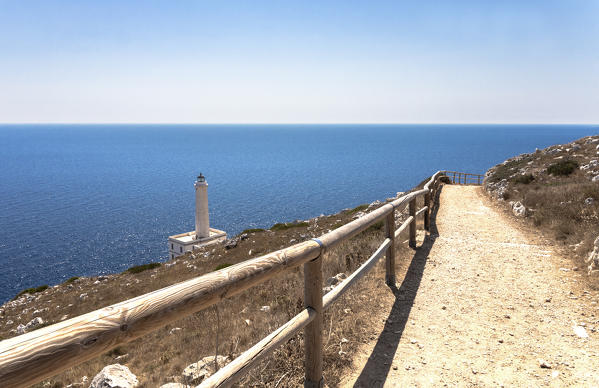 Lighthouse of Punta Palascia, Otranto village, Lecce district, Salento, Apulia, Italy