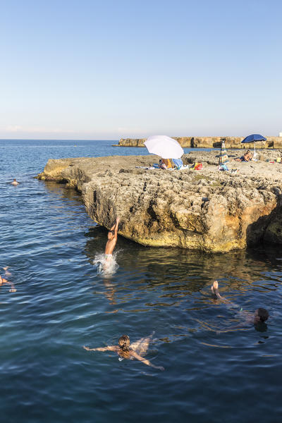 San Foca cliff, Melendugno village, Lecce district, Salento, Apulia, Italy