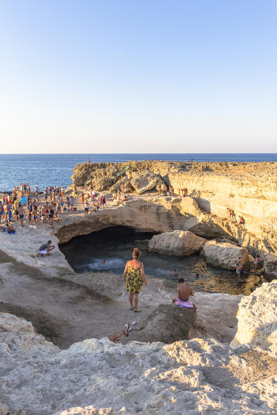 Poetry cave, Roca Vecchia, Melendugno village, Lecce district, Salento, Apulia, Italy