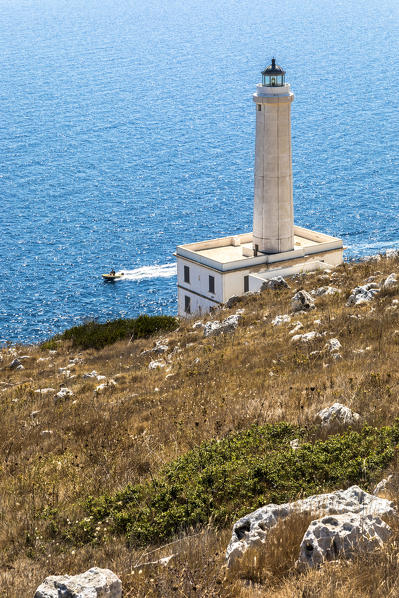 Lighthouse of Punta Palascia, Otranto village, Lecce district, Salento, Apulia, Italy