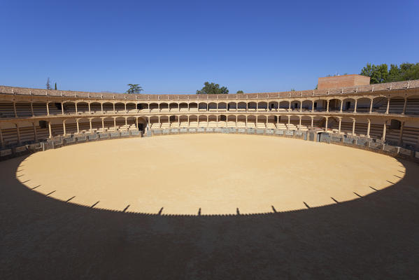 The Ronda bullring, Plaza de Toros, Ronda, province of Málaga, Andalusia, Spain