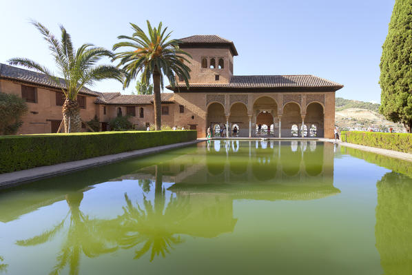 The Palacio del Partal (Partal Palace) in the Alhambra, Granada, province of Granada, Andalusia, Spain