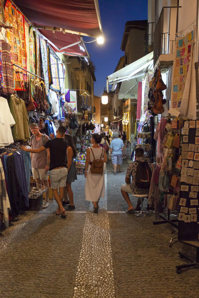 Traditional shops in a small street of Albaicín neighborhood, Granada, province of Granada, Andalusia, Spain
