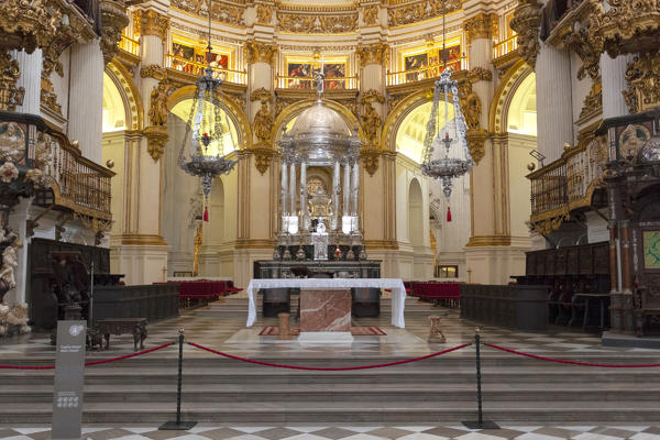 The Main Chapel of Granada Cathedral, Granada, province of Granada, Andalusia, Spain