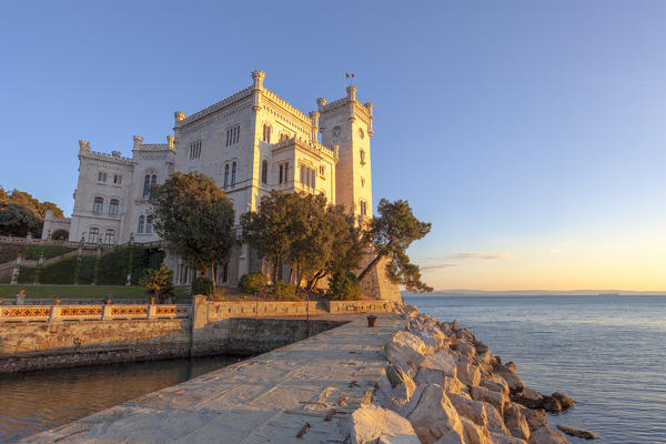 Miramare Castle, Trieste, Friuli-Venezia Giulia, Italy.
