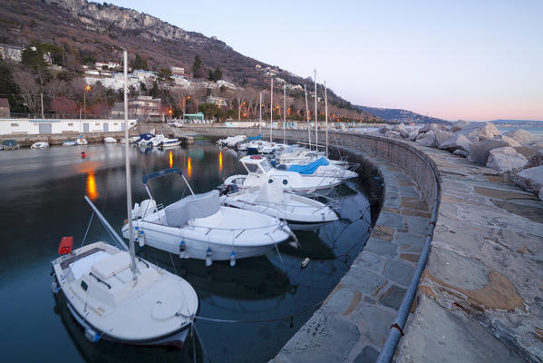 Porticciolo del Cedas, a little port in Trieste, Friuli-Venezia Giulia, Italy.