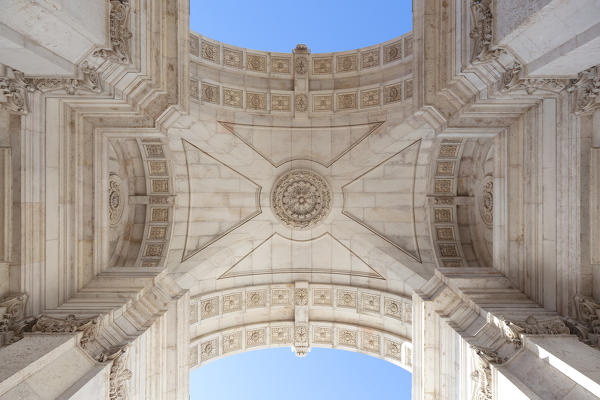 The ceiling of Arco de Rua Augusta (Arch of Augusta Street), Baixa Neighborhood, Lisbon, Lisbon Metropolitan Area, Portugal