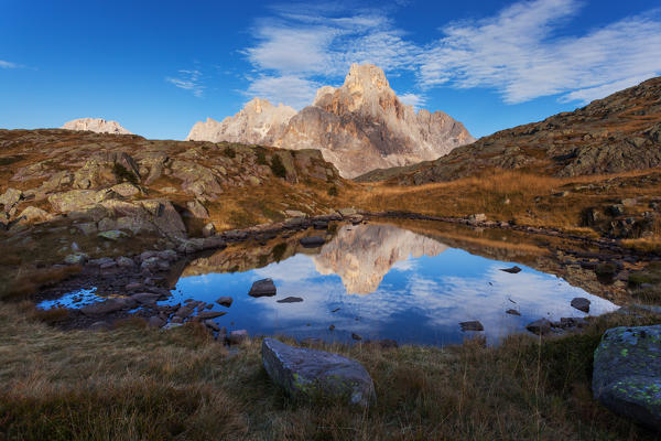 Pale di San Martino from Tognazza, Dolomites, San Martino di Castrozza, Trentino, Italy.
