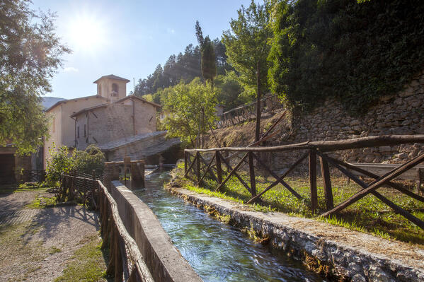 A canal in Rasiglia (also known as 