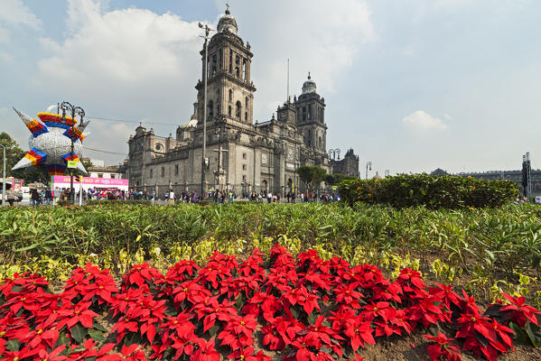 Metropolitan Cathedral, Costitution Place, Mexico City, Mexico.