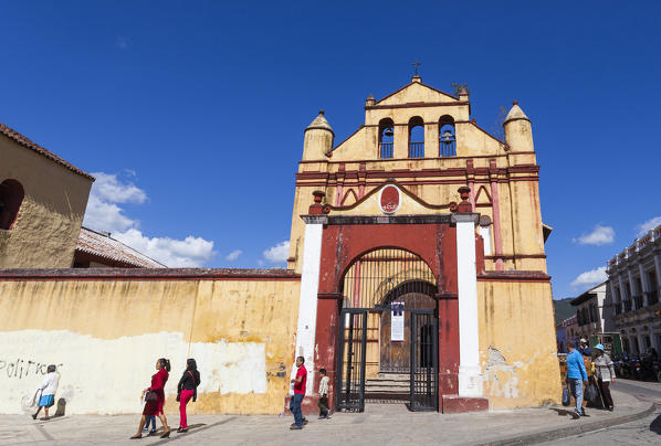 Chappel of Cathedral, zocalo, San Cristobal de las Casas, Chiapas, Mexico.