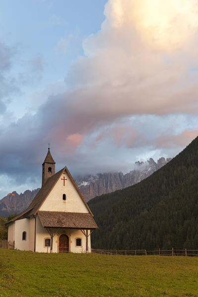 St. Sebastiano church, Nova Levante/Welschnofen, Bolzano province,South Tyrol,Italy.