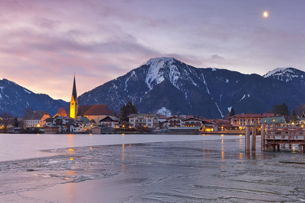 Rottach-Egern at Tegernsee Lake, District Miesbach, Upper Bavaria, Germany, Europe