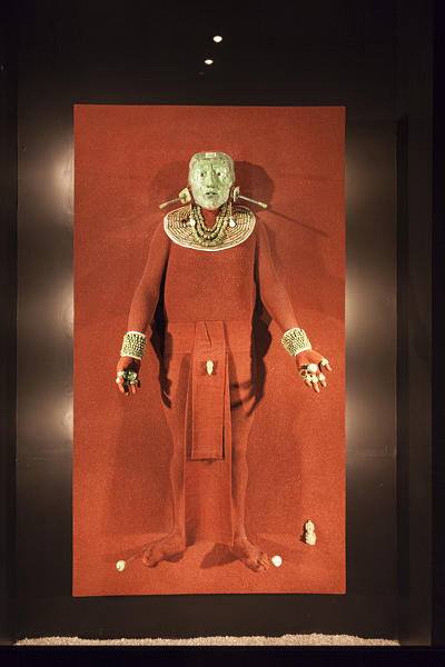 Mounted funerary jewelry of K'inich Janaab Pakal I, National Museum of Anthropology of Mexico City, Mexico City, Mexico DF, Mexico.